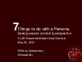 7 things to do with a persona