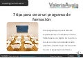 7 tips para crear un programa de formacion