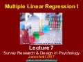Multiple linear regression