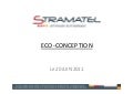 8. presentation stramatel eco-conception20062011