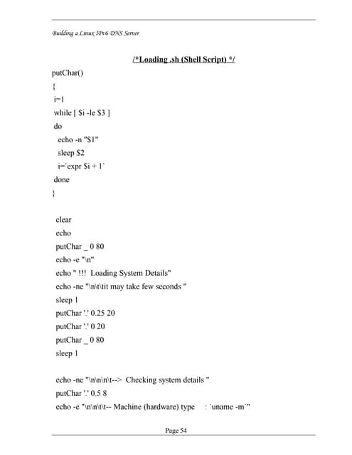 Source Code of Building Linux IPv6 ...