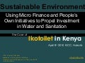 AMERMS Workshop 8: Microfinance for a Sustainable Environment (PPT by David Kuria)