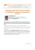 8 schritte damit sie_auf_linked_in_gefunden_werden
