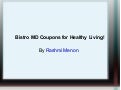 Bistro MD Coupons for Healthy Living!