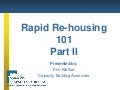 Rapid Re-Housing Clinic II
