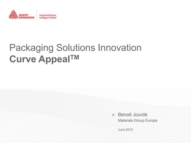 Benoit Jourde, Business Manager Home & Personal Care, Avery Dennison