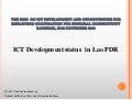 ICT Development status in Lao PDR