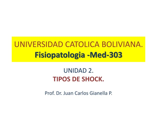 9 tipos de shock