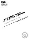 High-Tech Metals in British Columbia (Pell, 1990)