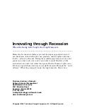 Innovating Through Recession by Andrew Razeghi of Kellog School of Management