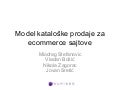Model kataloške prodaje za ecommerce sajtove