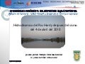 Hidrodinámica del río Hardy después del sismo de abril del 2010