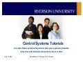 Control Systems Tutorials
