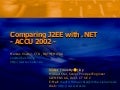 .NET Vs J2EE