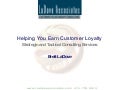 La Dove Associates --  CRM/Customer Care Consulting Overview 