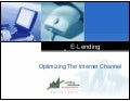 Optimizing E Lending