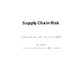 Supply Chain Risk