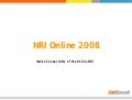 Internet usage and behavioral study of NRI - Snapshot 2008