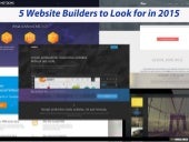 5 Website Builders to Look for in 2015