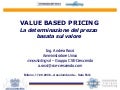 A. Rossi   Value Based Pricing   17.09.2008
