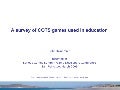 A survey of COTS games used in education 