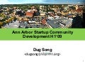 Ann Arbor Startup Community Development H1&rsquo;09