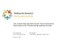 U.S. Airline Industry Summer Travel Forecast and First Quarter 2013 Financial/Operational Review