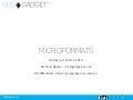 Data Feeds and Microformats by Richard Baxter