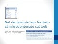 documenti ben formati e microcontenuti