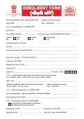 Aadhaar enrolment form