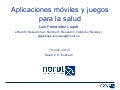 Aplicaciones Móviles y Juegos para la Salud