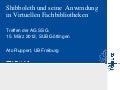 Shibboleth und seine Anwendung in Virtuellen Fachbibliotheken