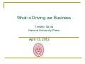 FO 2012: Business Drivers (T. Doyle)