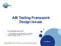 A/B Testing Framework Design
