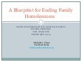 2.1 A Blueprint for Ending Family Homelessness