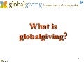 GlobalGiving from the donor's point of view