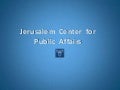 About The Jerusalem Center for Public Affairs