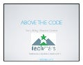 Above the Code - TechStars Cloud - San Antonio - March 6, 2013