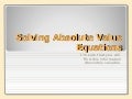 Absolute values