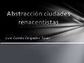 Abstracción ciudades renacentistas