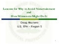 Aburano - Lessons for Why to Avoid Nonattainment and How Minnesota Might Do It