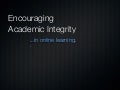 Academic Integrity