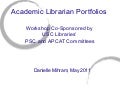 Academic Librarian Portfolios