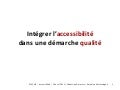 Intégrer l accessibilité dans une démarche qualité | W3Café