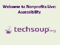 Accessibility Nonprofits Live