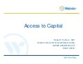 Robert F. Polito, Jr. of Webster Bank: Access to Capital