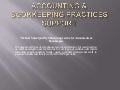 Accounting and bookkeeping services
