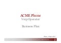ACME VOIP OPERATOR