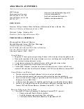 Curriculum Vitae -- June 2012