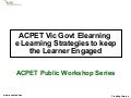 Strategies for keeping the eLearner engaged